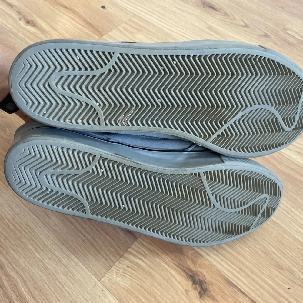 Nike Zoom Stefan Janoski RARE Shoes Men's 11 All Gray Leather Skate Sneaker
